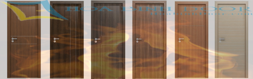 cửa gỗ chống cháy phủ laminate